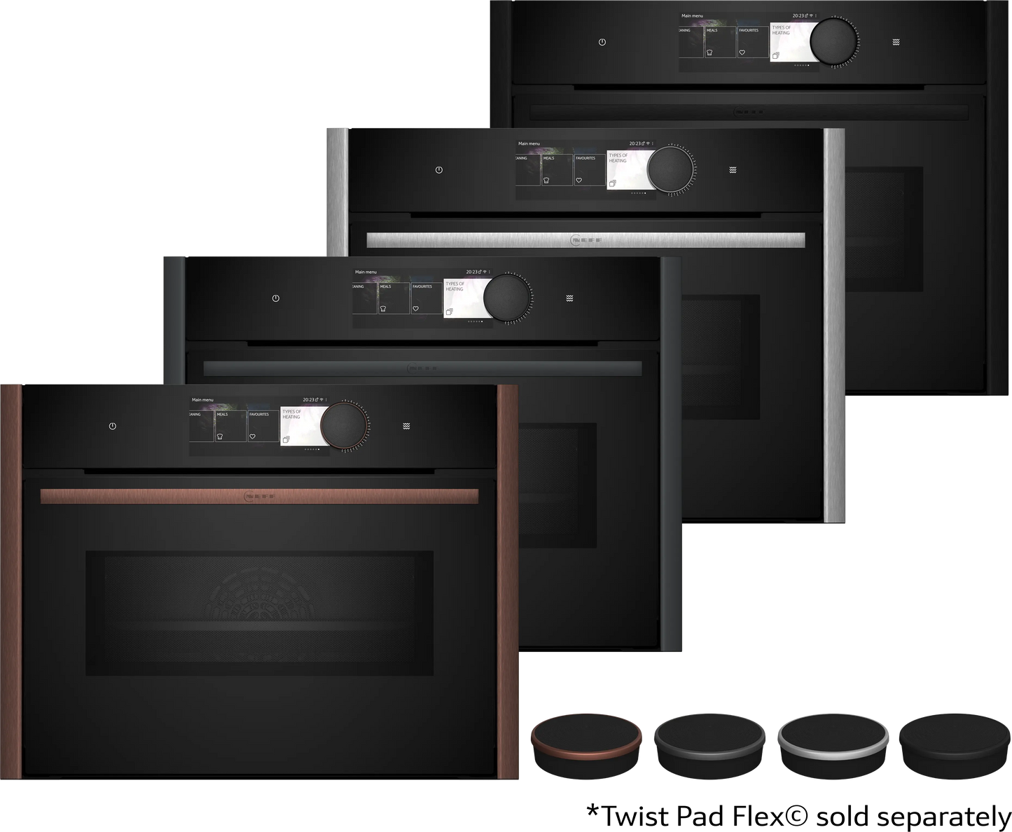 Neff C29MY7MY0 N90, Built-in compact oven with microwave function, 60 x 45 cm, Flex Design