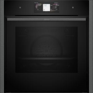 NEFF N90 Slide & Hide® B64VT73G0B Wifi Connected Built In Electric Single Oven with Pyrolytic Cleaning - Graphite - A+ Rated
