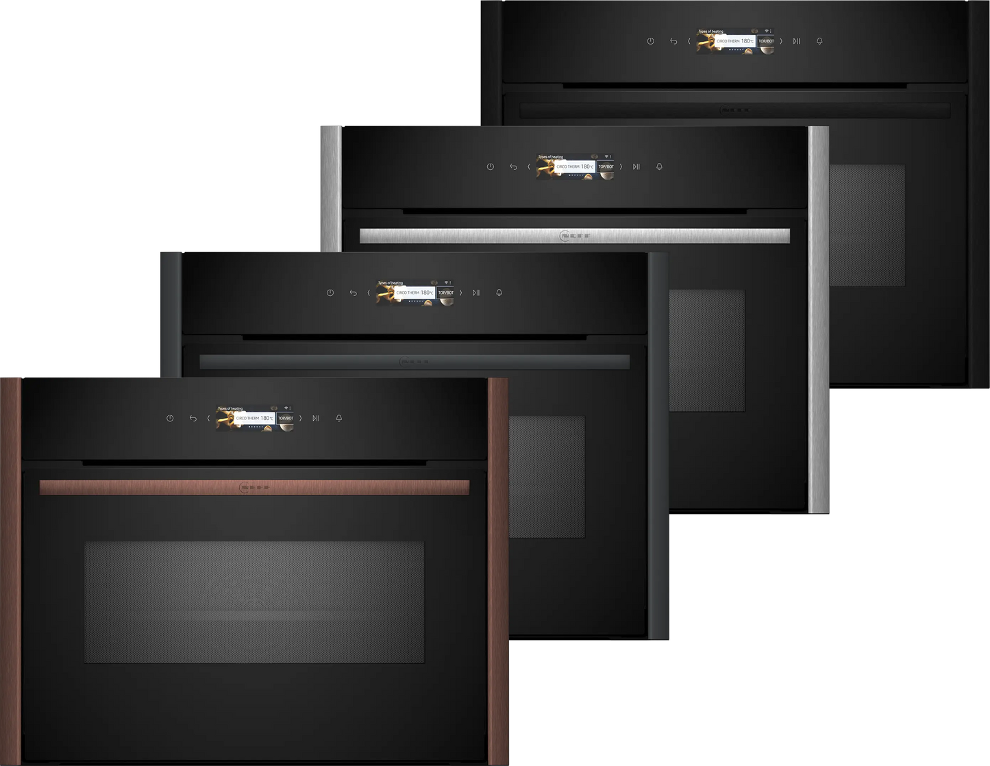 Neff C29MR21Y0B N70, Built-in compact oven with microwave function, 60 x 45 cm, Flex Design