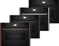 Neff C29FS3AY0 N 90, Built-in compact oven with steam function, 60 x 45 cm, Flex Design