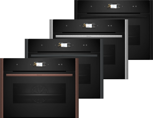 Neff C29FS3AY0 N 90, Built-in compact oven with steam function, 60 x 45 cm, Flex Design
