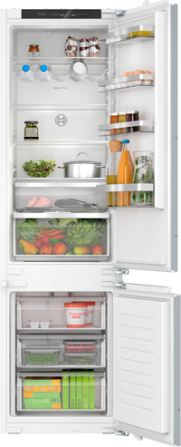 Bosch KIN96VFD0 Series 4 No Frost Integrated Fridge Freezer, Fixed Hinge, 70/30, D Rated