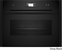 Neff C29FS3AY0 N 90, Built-in compact oven with steam function, 60 x 45 cm, Flex Design