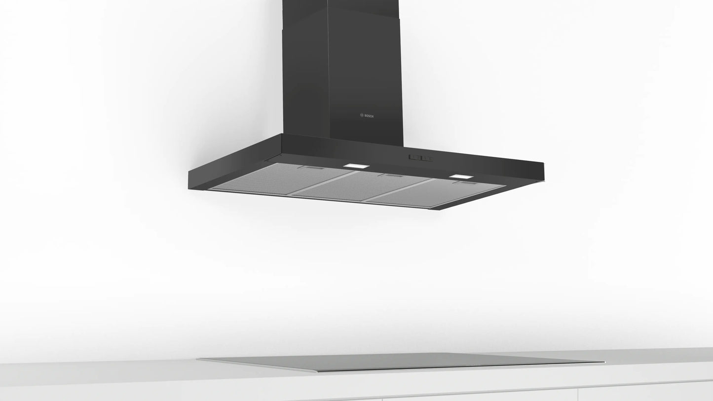 Bosch DWB96BC60B Series 2 90cm Chimney Cooker Hood, Black, B Rated