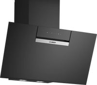 Bosch DWK87FN60B Series 4 80cm Chimney Cooker Hood, Black, A+ Rated