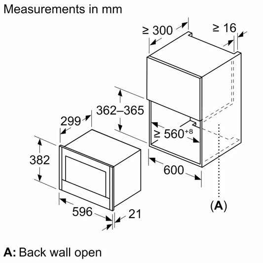 Neff NR4WR21G1B N70 Built-In Microwave, Graphite Grey
