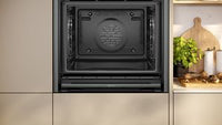 Neff B64CT73G0B N90 Slide & Hide Pyrolytic Multifunction Single Oven – GRAPHITE