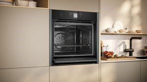 Neff B64CT73G0B N90 Slide & Hide Pyrolytic Multifunction Single Oven – GRAPHITE
