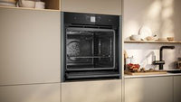 NEFF N90 Slide & Hide® B64VT73G0B Wifi Connected Built In Electric Single Oven with Pyrolytic Cleaning - Graphite - A+ Rated