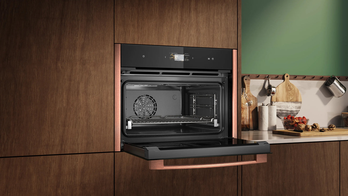 Neff C29FS3AY0 N 90, Built-in compact oven with steam function, 60 x 45 cm, Flex Design