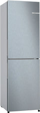 Bosch KGN27NLEAG Series 2 No Frost Fridge Freezer, 50/50, Stainless Steel, E Rated