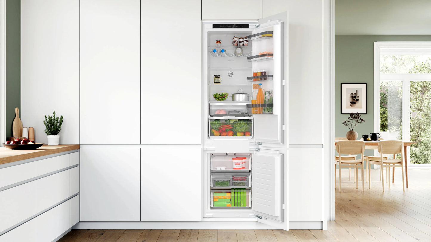 Bosch KIN96VFD0 Series 4 No Frost Integrated Fridge Freezer, Fixed Hinge, 70/30, D Rated