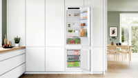 Bosch KIN96NSE0G Series 2 No Frost Integrated Fridge Freezer, Sliding Hinge, 70/30, White, E Rate