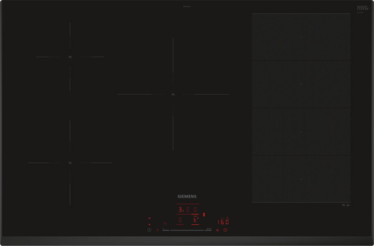 Siemens EX851HVC1E iQ700 80cm Induction Hob, Black