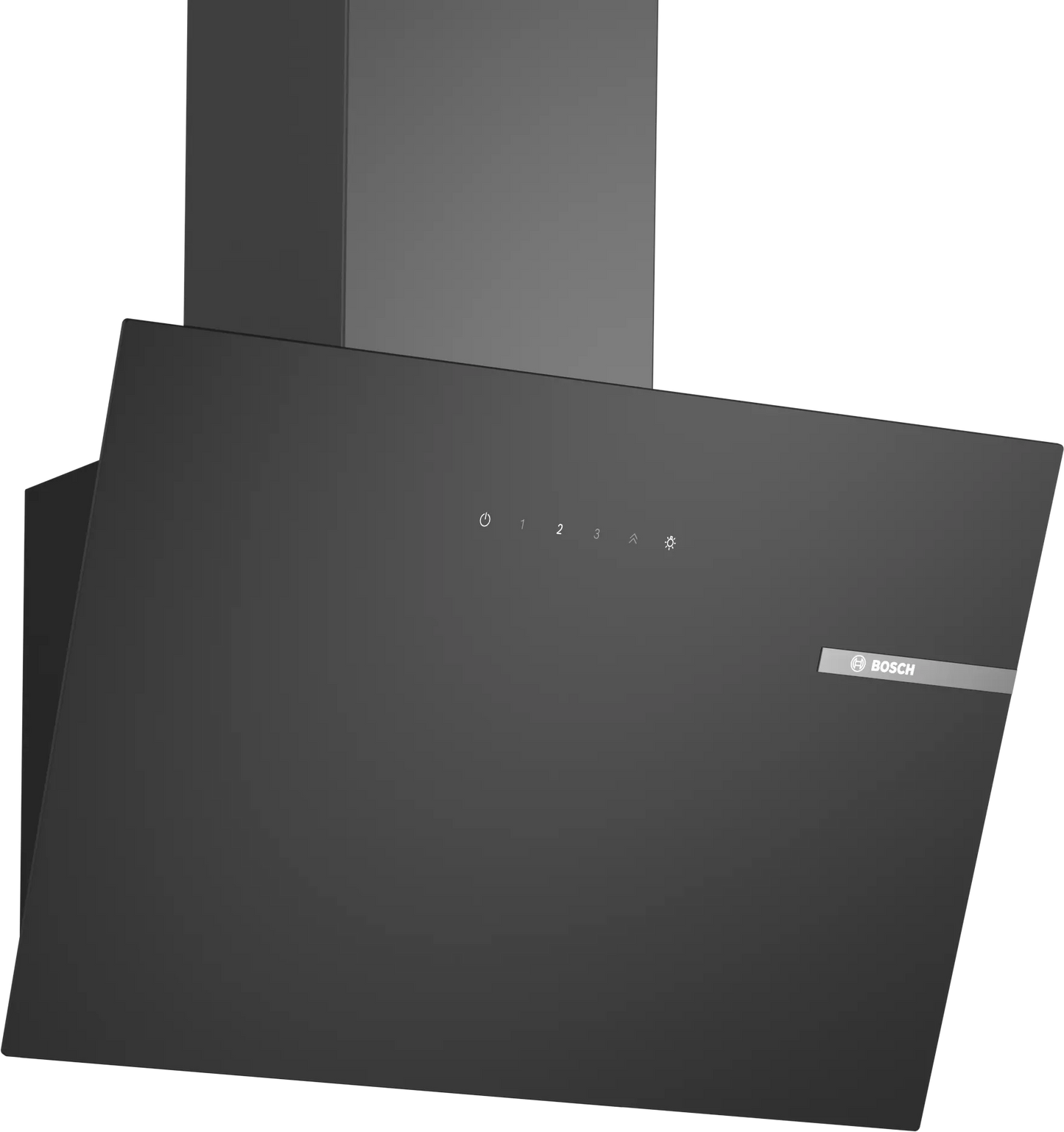 Bosch DWK65DK60B Series 2 60cm Chimney Cooker Hood, Black, A Rated