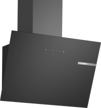Bosch DWK65DK60B Series 2 60cm Chimney Cooker Hood, Black, A Rated