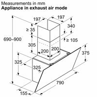 D83IDK1S0B, Wall-mounted cooker hood