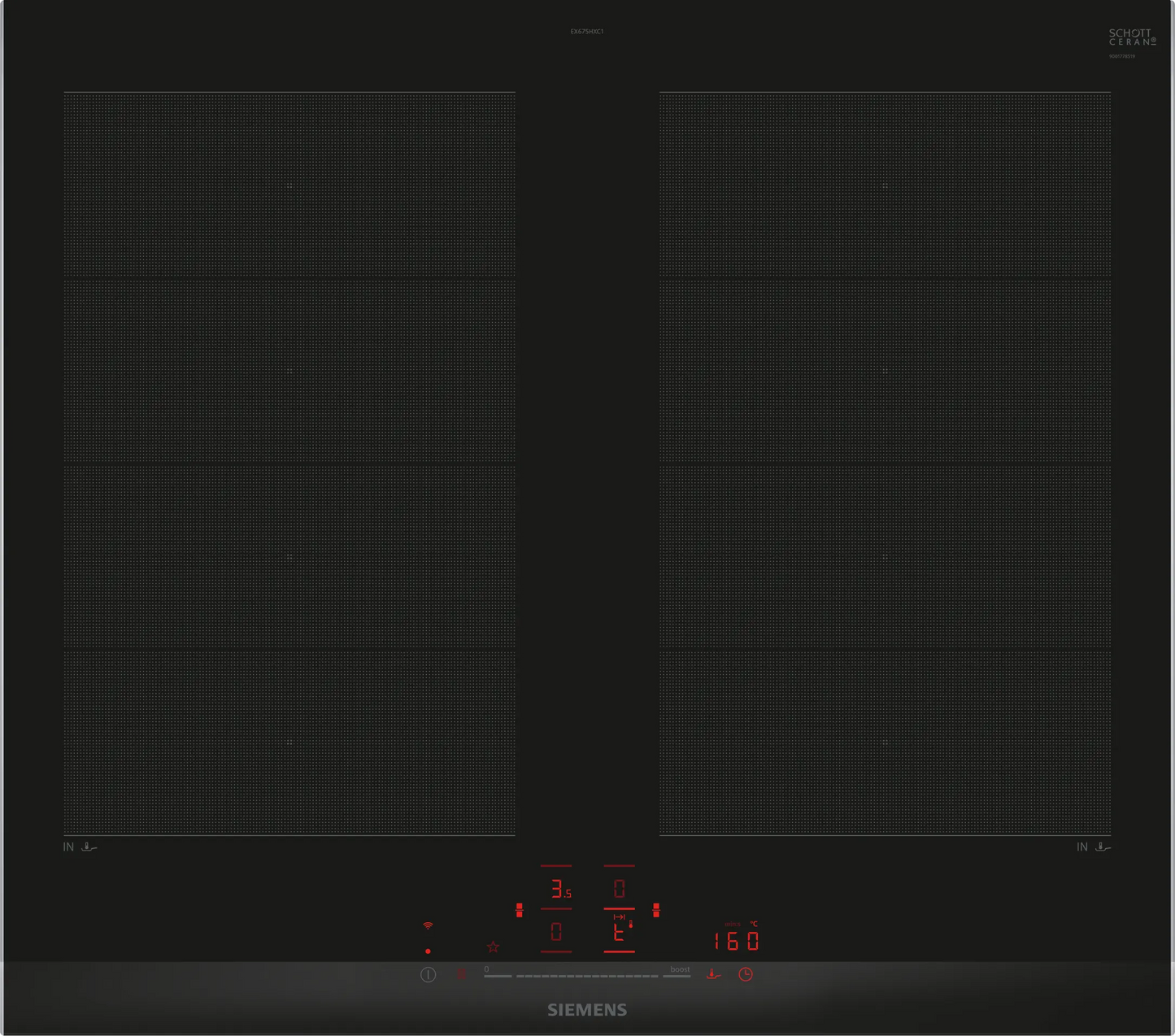 Siemens EX675HXC1E iQ700 60cm Induction Hob – Black
