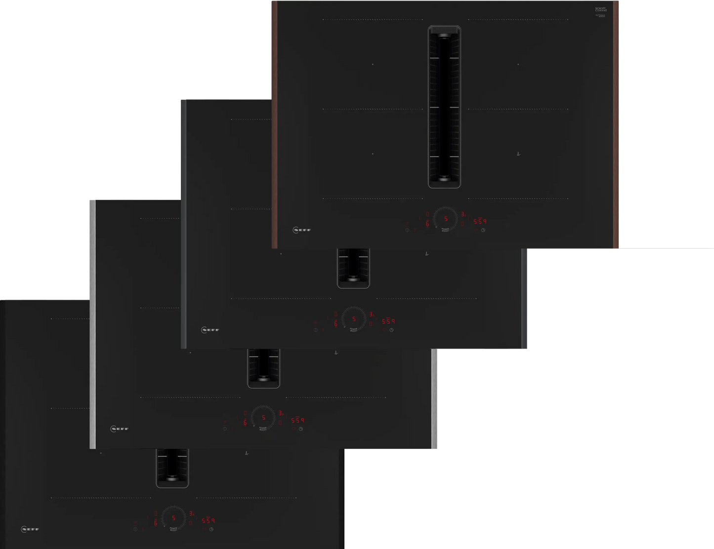 Neff V57YHQ4C0 N70, Induction hob with integrated ventilation system, 70 cm, Flex Design