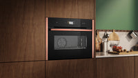 Neff C29FS3AY0 N 90, Built-in compact oven with steam function, 60 x 45 cm, Flex Design
