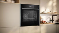 Neff N70 Slide and Hide B54CR71G0B Built-In Electric Single Oven, Graphite Grey with Pyrolytic Cleaning, A+ Rated