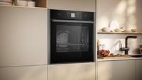 NEFF N90 Slide & Hide® B64VT73G0B Wifi Connected Built In Electric Single Oven with Pyrolytic Cleaning - Graphite - A+ Rated