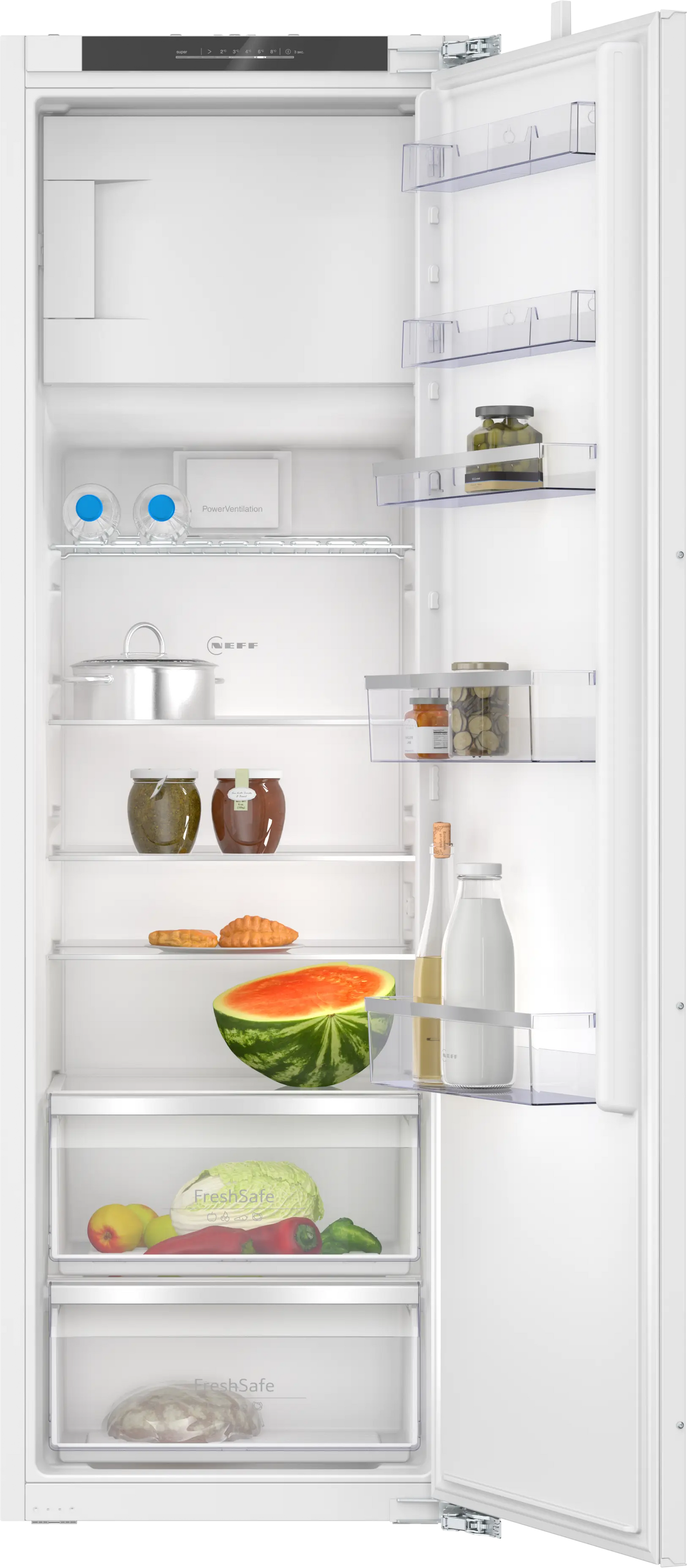Neff KI2822FE0G N 50 Built-in fridge with freezer section 177.2 x 54.1 cm flat hinge