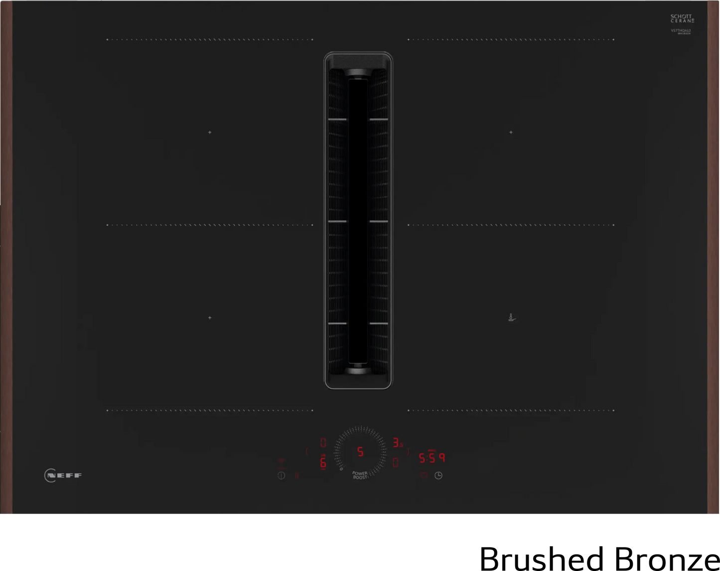 Neff V57YHQ4C0 N70, Induction hob with integrated ventilation system, 70 cm, Flex Design