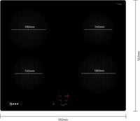 Neff T36CA50X1U N30 59cm Induction Hob, Black 13amp