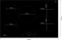 Neff T68FHV4L0 N70 80cm Induction Hob, Black