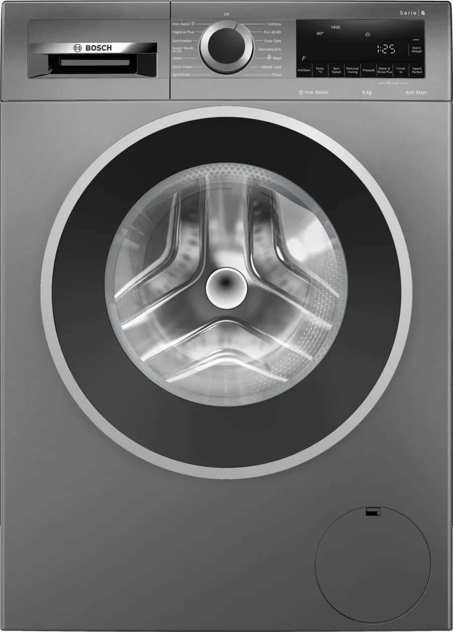 Bosch WGG244ZCGB Series 6 Washing Machine, 9kg, 1400 Spin, Grey, A Rated