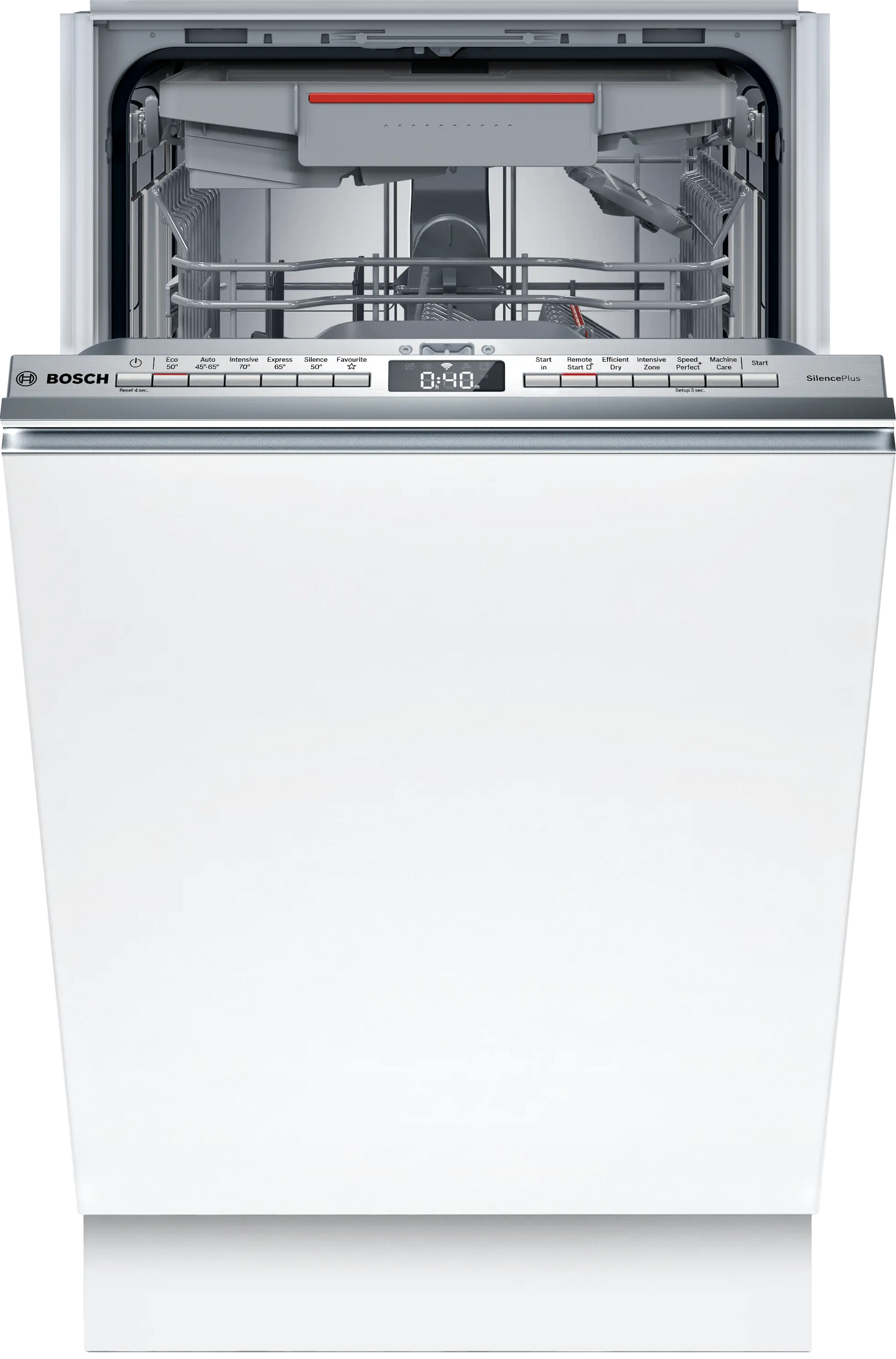 Bosch SPV4EMX25G Series 4 Fully Integrated Slimline Dishwasher, 10 Place Settings, C Rated