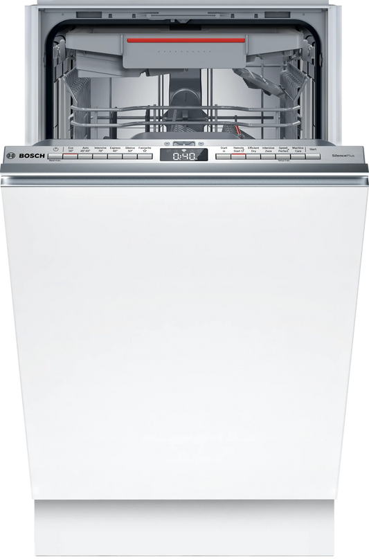 Bosch SPV4EMX25G Series 4 Fully Integrated Slimline Dishwasher, 10 Place Settings, C Rated