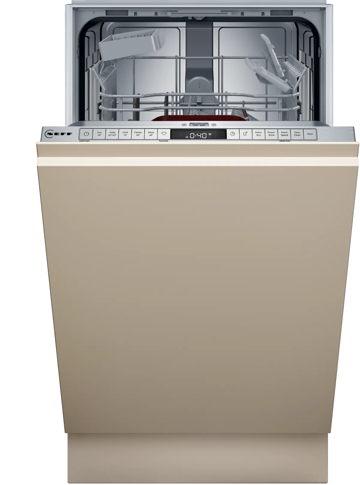 Neff S875HKX21G N50 Fully Integrated Slimline Dishwasher, 10 Place Settings, E Rated