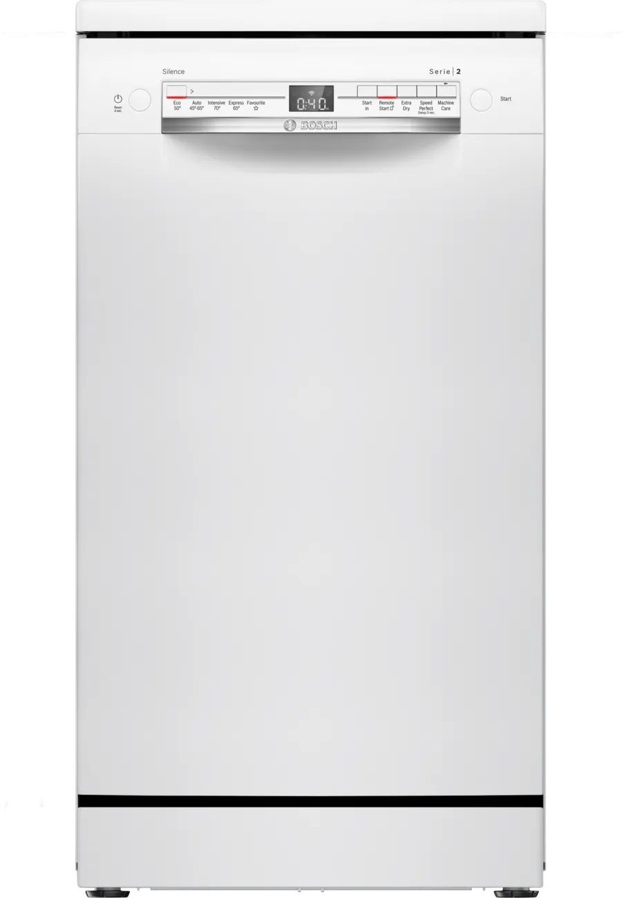 Bosch SPS2IKW01G Series 2 Slimline Dishwasher, 9 Place Settings, White, F Rated