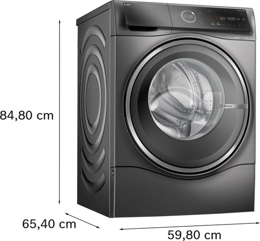 Bosch WNC254ARGB Series 8 i-Dos Washer Dryer, 10kg/6kg, 1400 Spin, Grey, D Rated