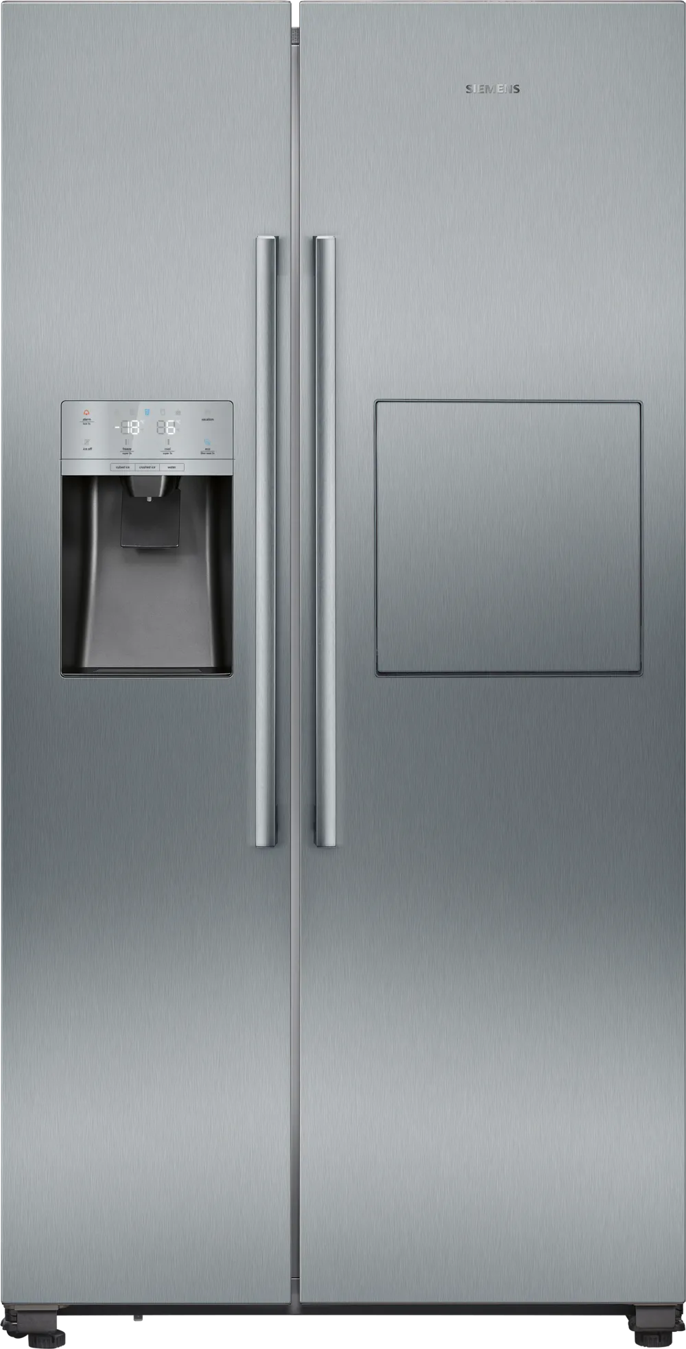 Siemens KA93GAIDP iQ500 American Fridge Freezer, Plumbed, Stainless Steel, D Rated