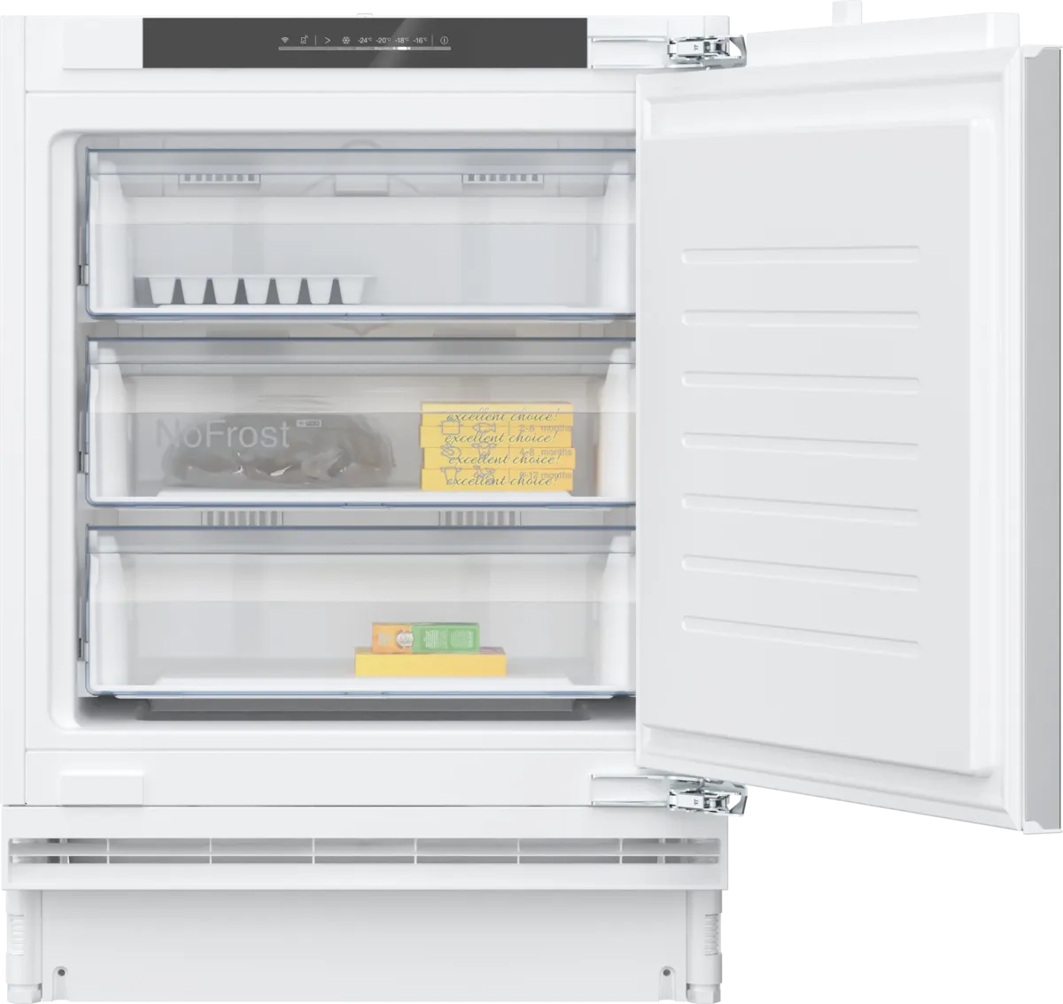 Neff GU7212FE0G N50 No Frost Built-Under Freezer, Fixed Hinge, E Rated