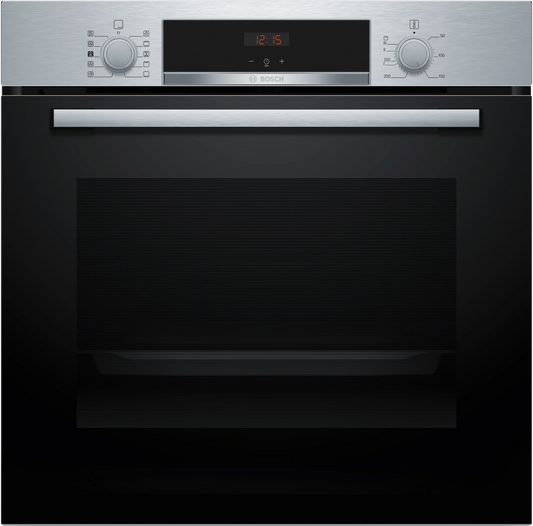 Bosch HQA534BS3B Series 4 Built-In Electric Single Oven, Stainless Steel, A+ Rated