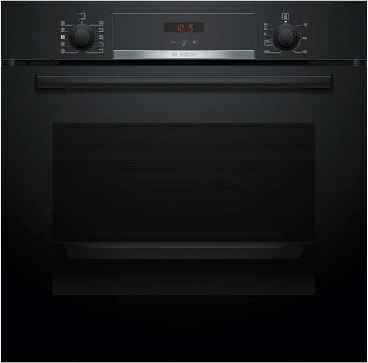 Bosch HQA534BB3B Series 4 Built-In Electric Single Oven, Black, A+ Rated