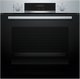 Bosch HQA574BS3B Series 4 Built-In Electric Single Oven with Pyrolytic Cleaning, Stainless Steel, A+ Rated