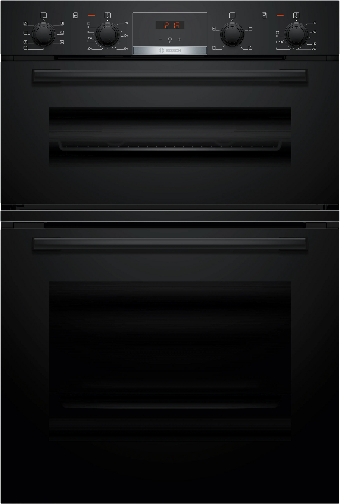 Bosch MBA533BB3B Series 4 Built-In Electric Double Oven, Black, A Rated