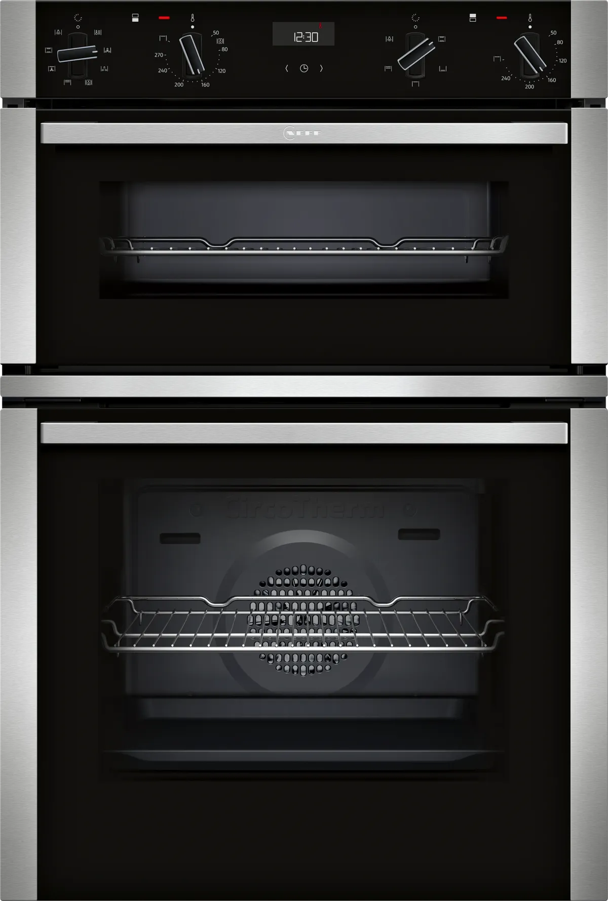 Neff U1ACE2AN3B N50 Built-In Electric Double Oven, Stainless Steel, A Rated