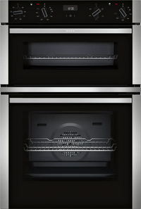 Neff U1ACE2AN3B N50 Built-In Electric Double Oven, Stainless Steel, A Rated