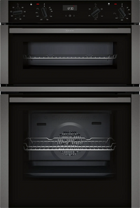 Neff U1ACE2AG3B N50 Built-In Electric Double Oven, Graphite Grey, A Rated