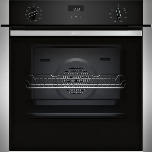 Neff B3ACE4AN3B N50 Built-In Electric Single Oven, Stainless Steel, A+ Rated