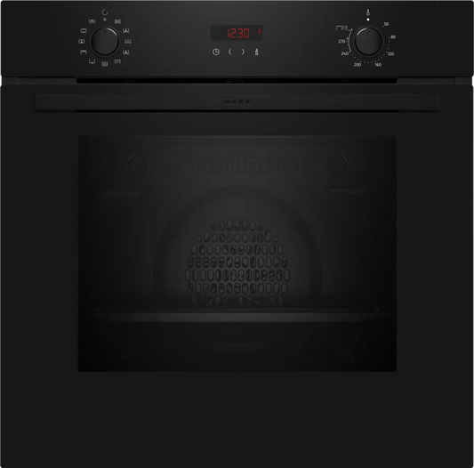 Neff B2DCG7AK3B N30 Built-In Electric Single Oven with Pyrolytic Cleaning, Black, A+ Rated