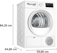 Bosch WTH85225GB Series 4 Heat Pump Tumble Dryer, 8kg, White, A++ Rated