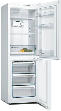 Bosch KGN33NWEBG Series 2 No Frost Fridge Freezer, 60/40, White, E Rated