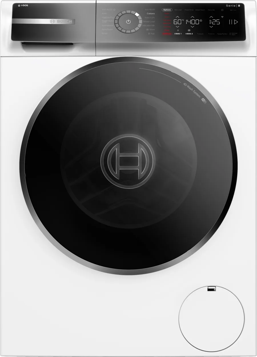 Bosch WGB256A2GB Series 8 Washing Machine, 10kg, 1400 Spin, White, A Rated